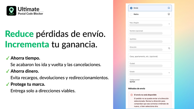Reduce pérdidas de envío. Aumenta la ganancia.