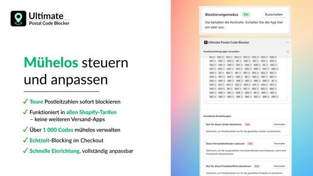 Mühelos steuern und anpassen