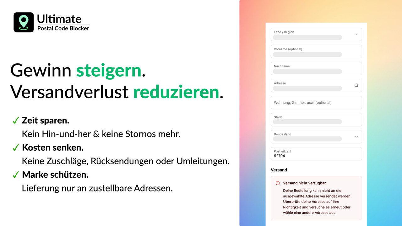 Versandverluste reduzieren. Gewinn steigern.
