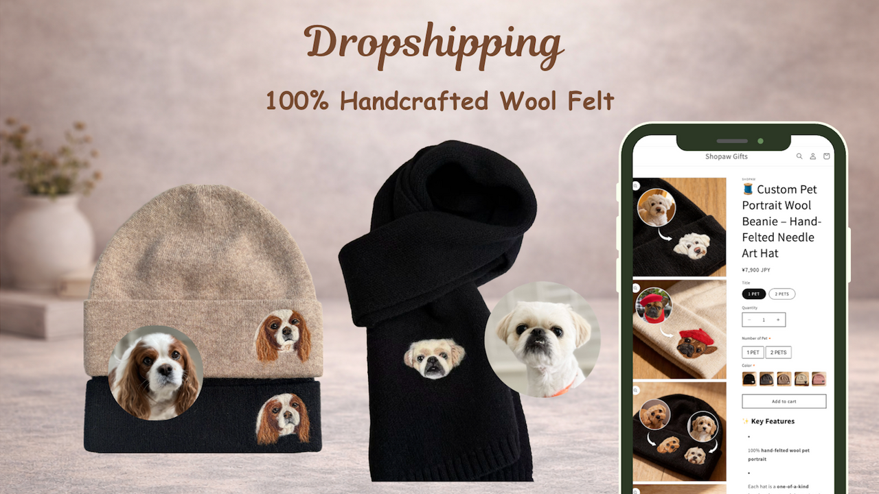 dropshipping 100% Handcrafted Wool Felt custom pet protrait