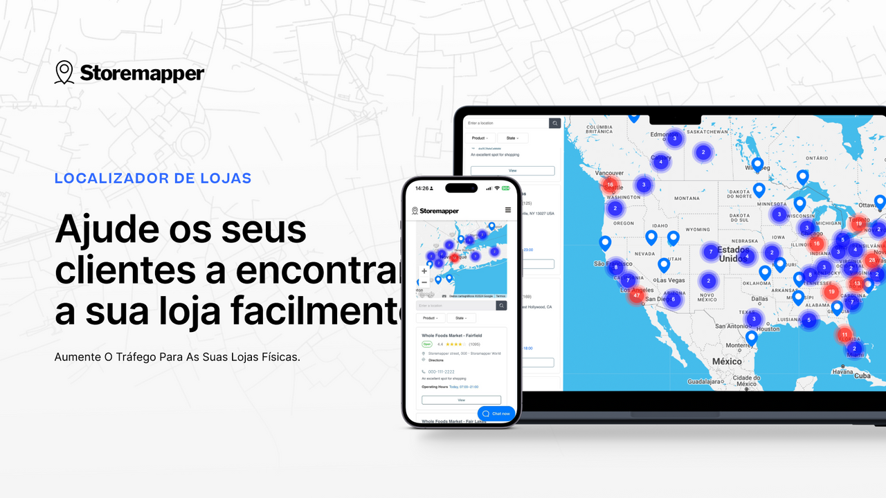 Ajude os seus clientes a encontrar a sua loja facilmente