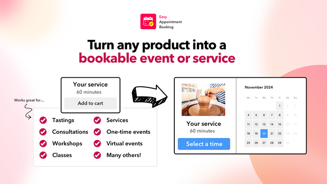 Booking app for any product. Start for free! 🏆