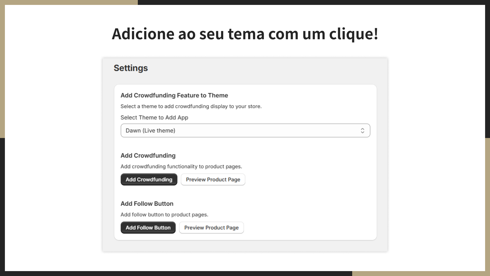 Adicione ao seu tema com um clique!