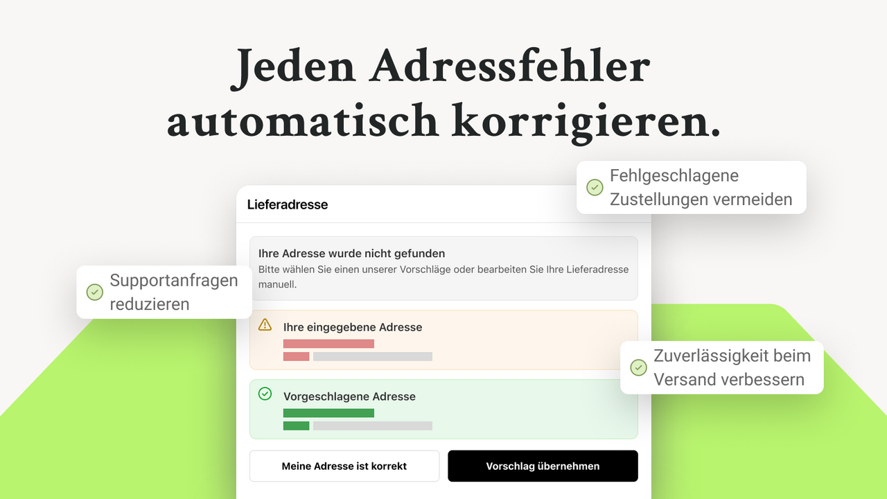 Adressvalidierung Address Validator AddressHero