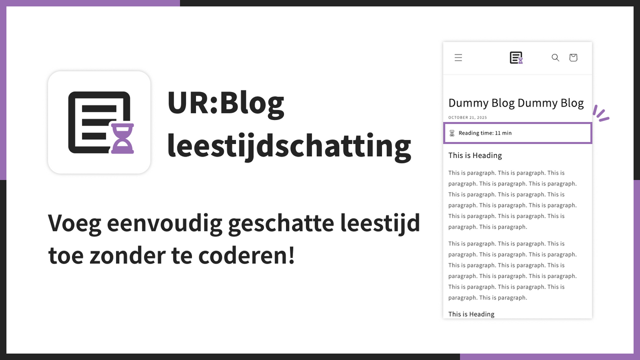 Voeg eenvoudig geschatte leestijd toe zonder te coderen!