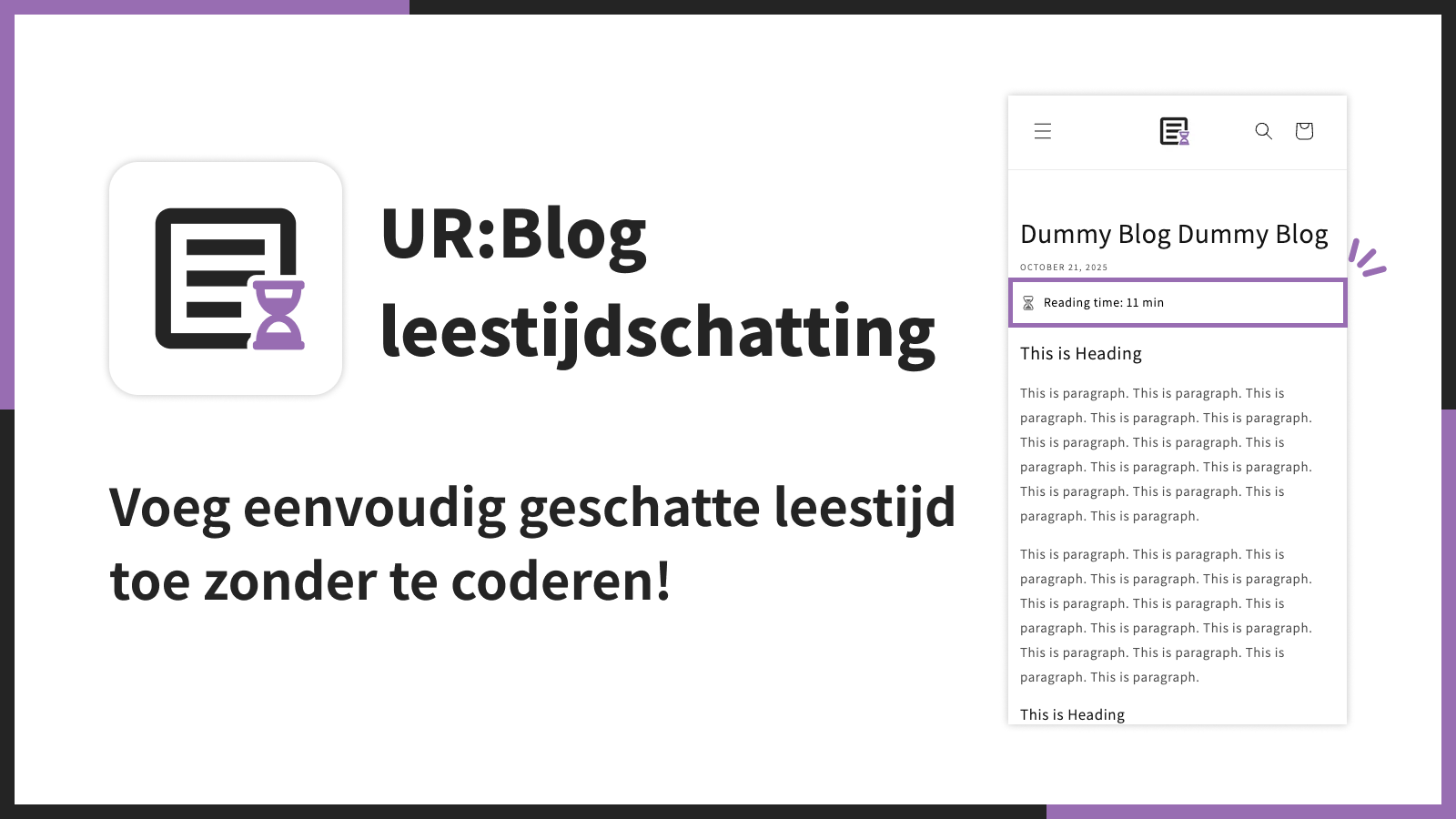 Voeg eenvoudig geschatte leestijd toe zonder te coderen!