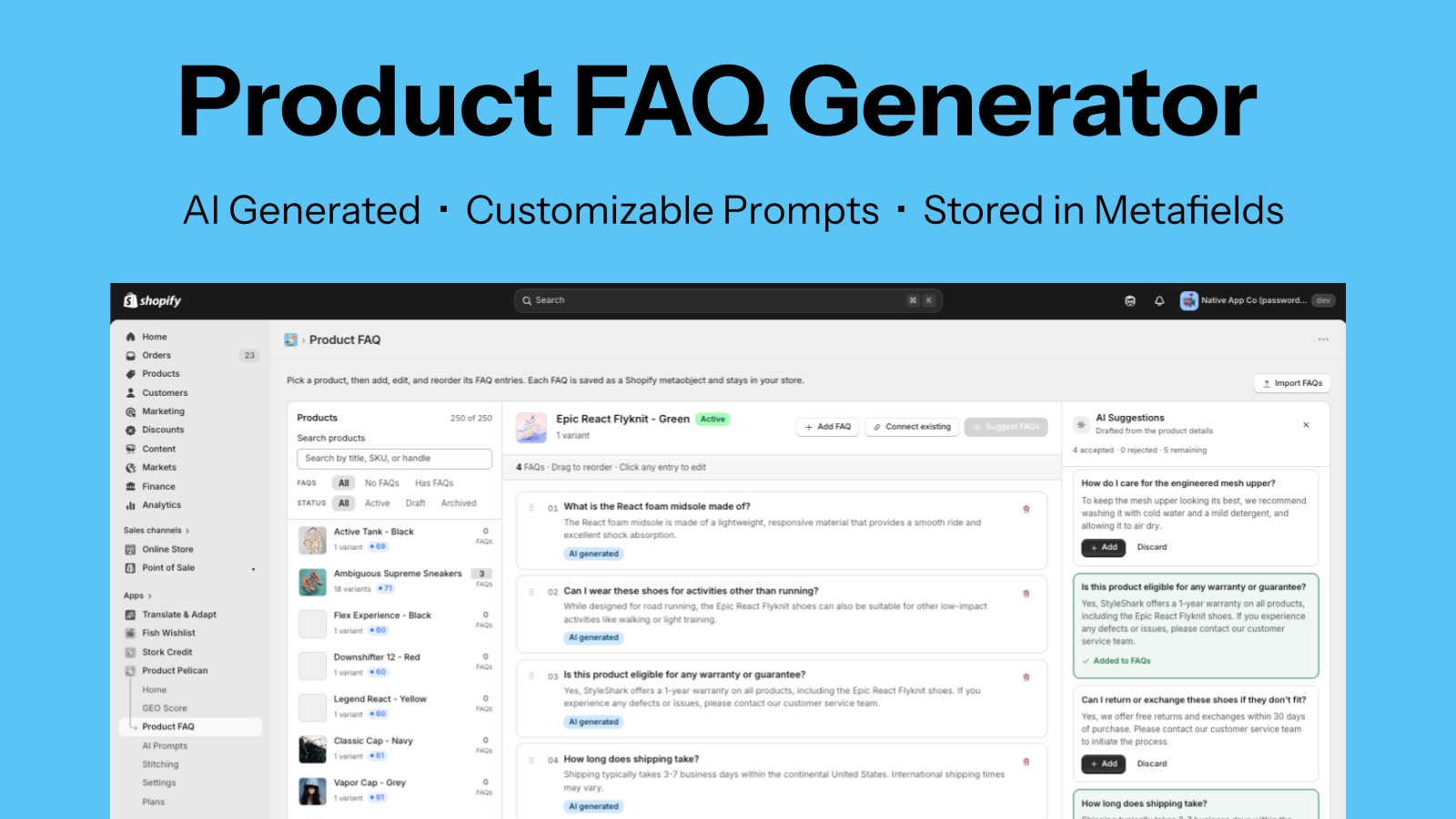Product FAQ Generator using AI