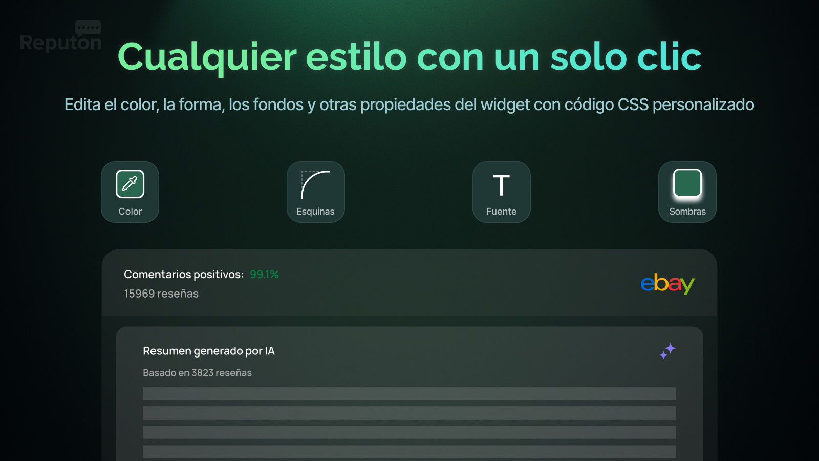 Personalización de reseñas de eBay
