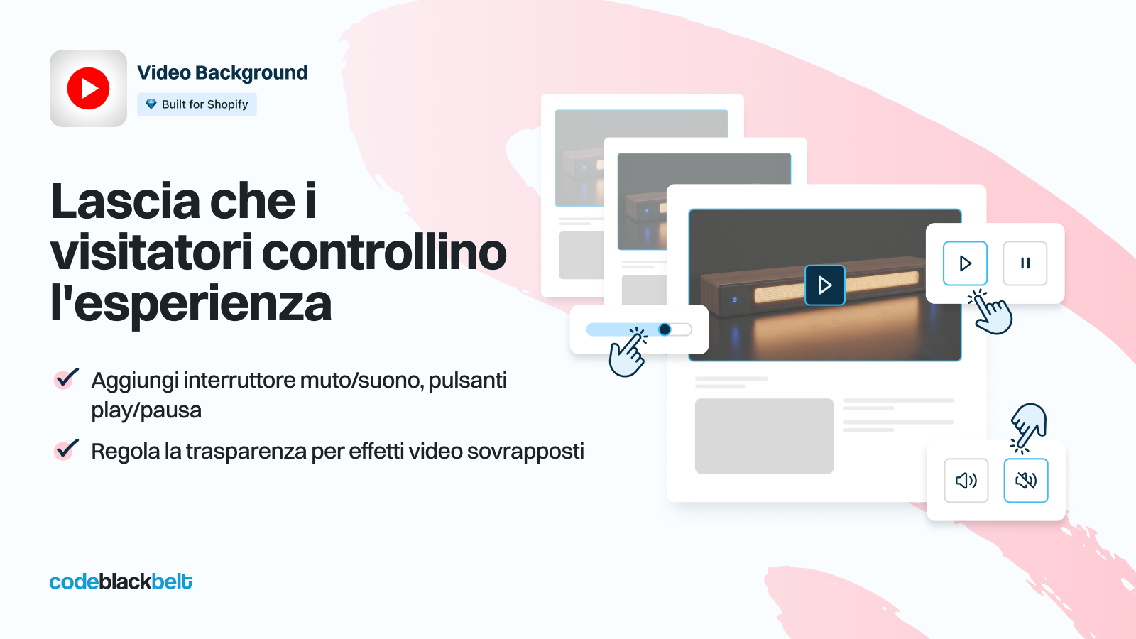 Lascia che i visitatori controllino l'esperienza