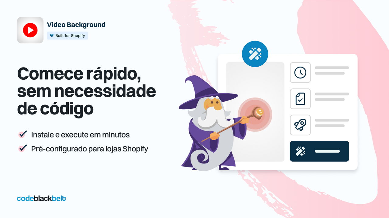 Comece rápido, sem precisar de código