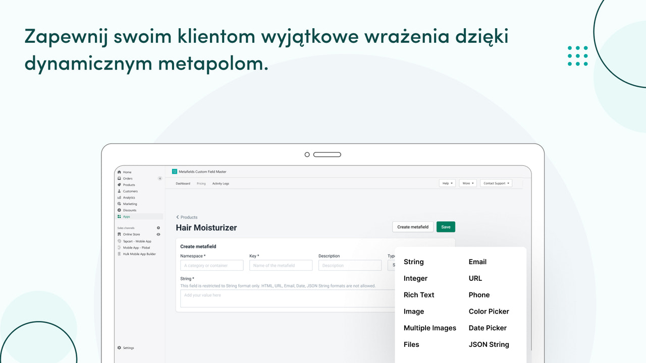 Dynamiczne pola meta poprawiają doświadczenia użytkownika.