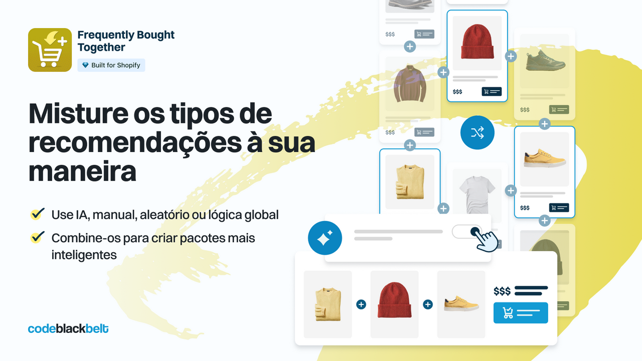Use IA, manual, aleatório e global em um único widget