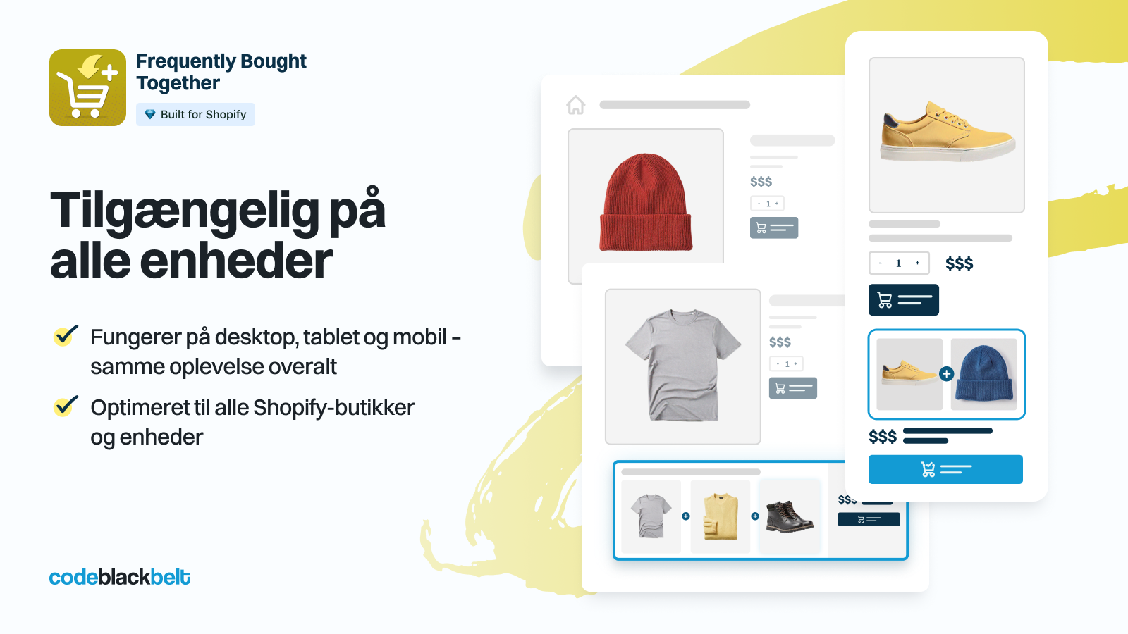Responsivt widget til desktop, tablet og mobil