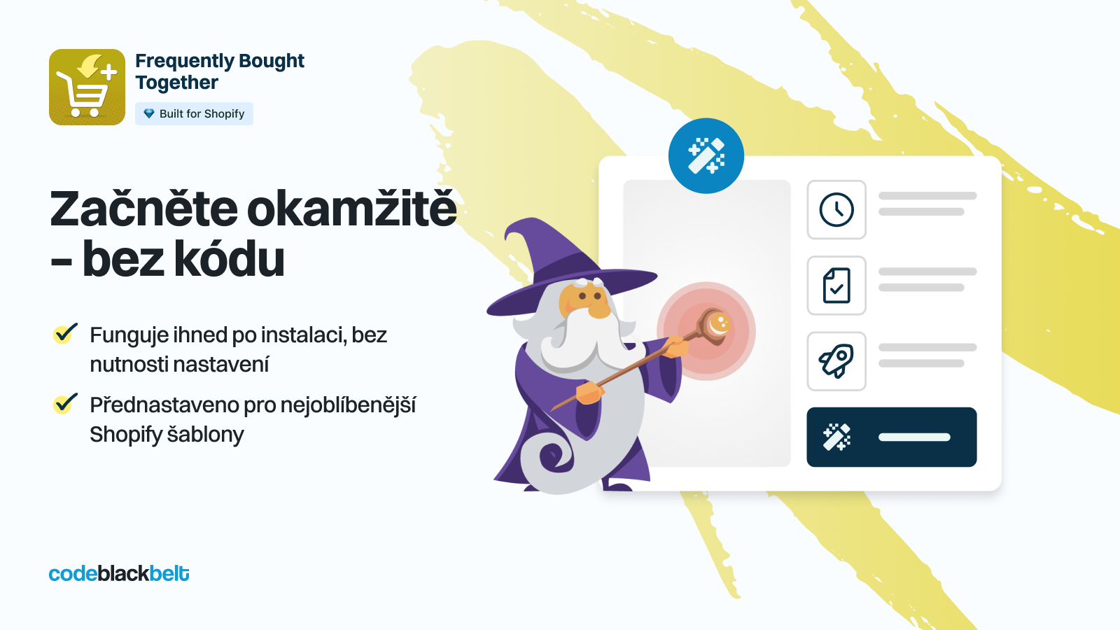 Začněte hned s připraveným řešením bez nutnosti kódování