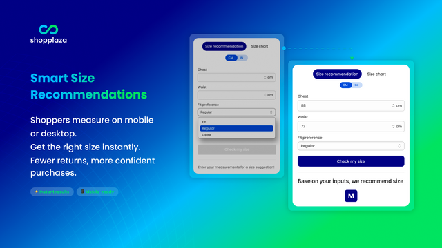 Reduce returns with AI size recommendations