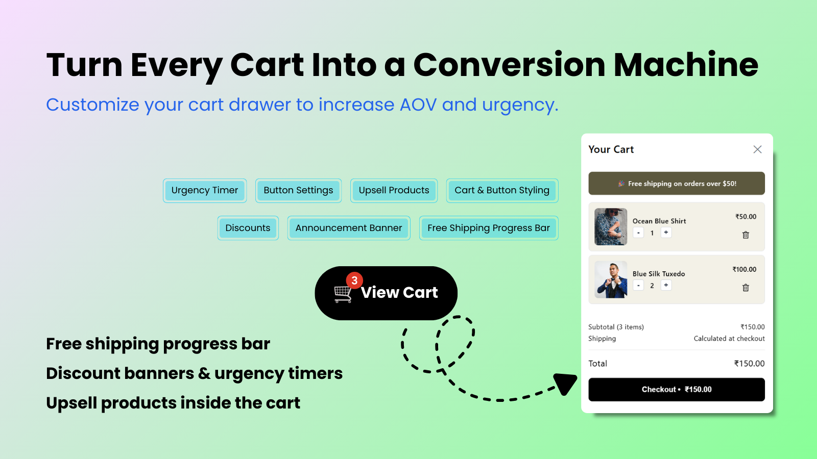 Customize cart