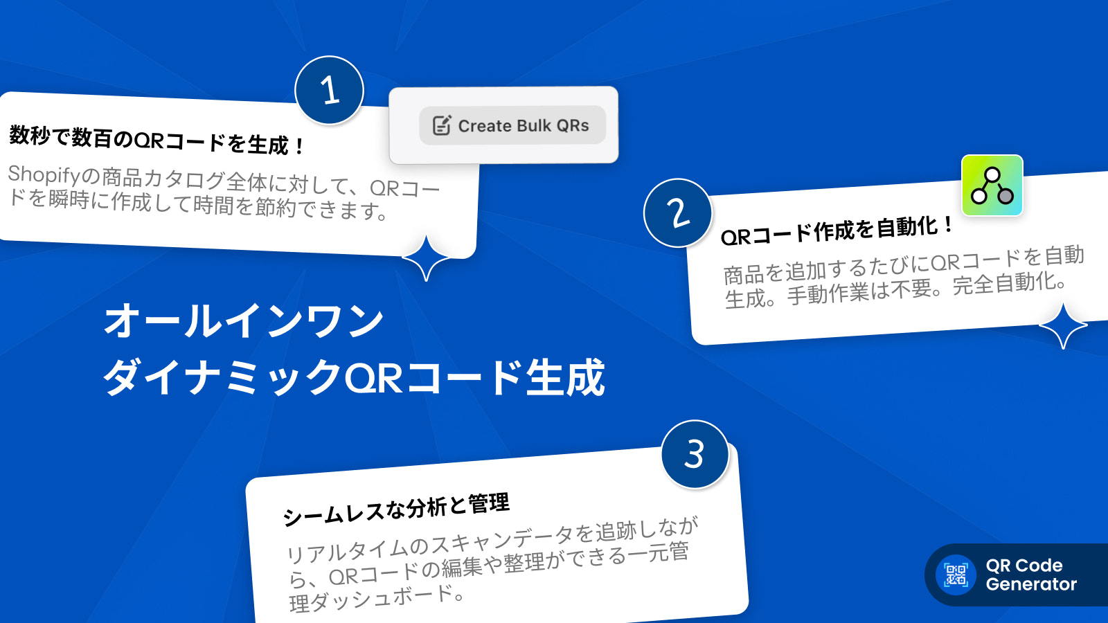 QRコードスキャン時の遷移先リンク設定と追跡機能
