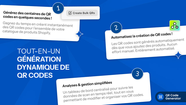 Choisir les liens de destination pour le suivi QR