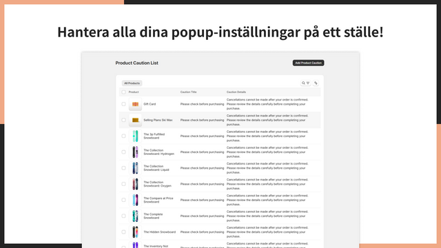 Hantera alla dina popup-inställningar på ett ställe!