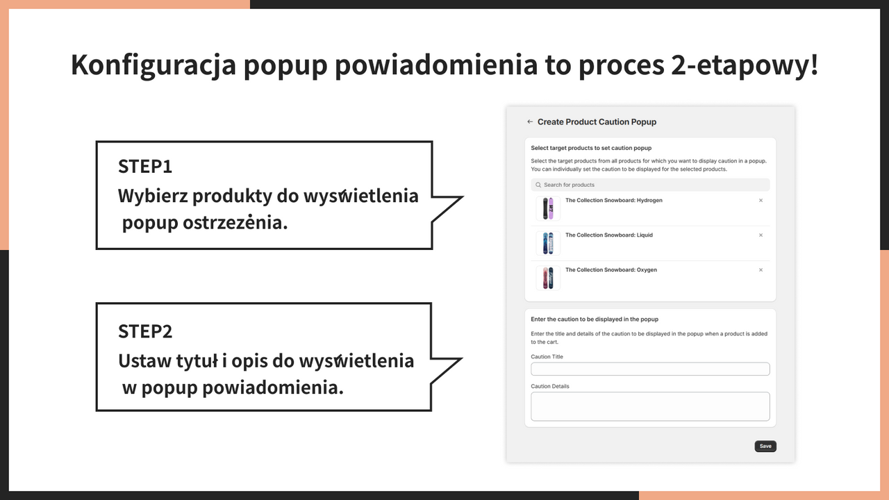 Konfiguracja popup powiadomienia to proces 2-etapowy!