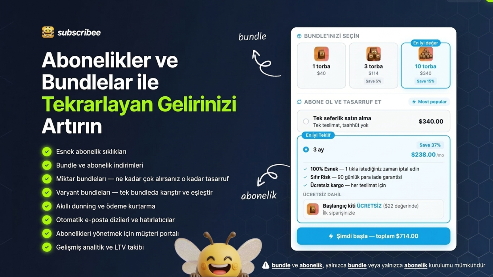 subscribee bir subscription app ve abonelik uygulamasıdır