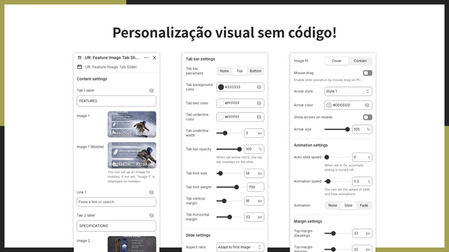 Personalização visual sem código!