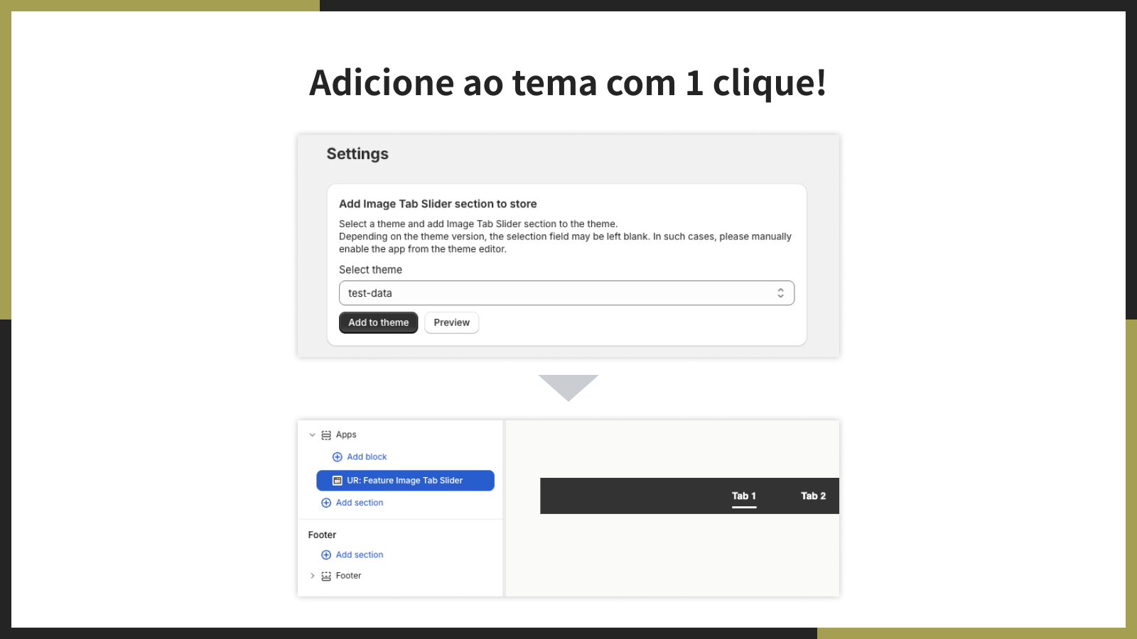 Adicione ao tema com 1 clique!