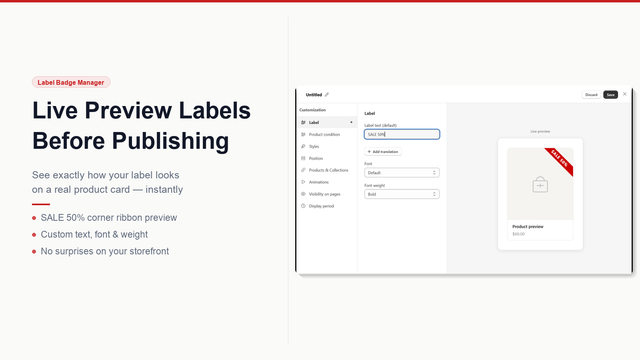 Live Preview (Labels) Before Publishing✨