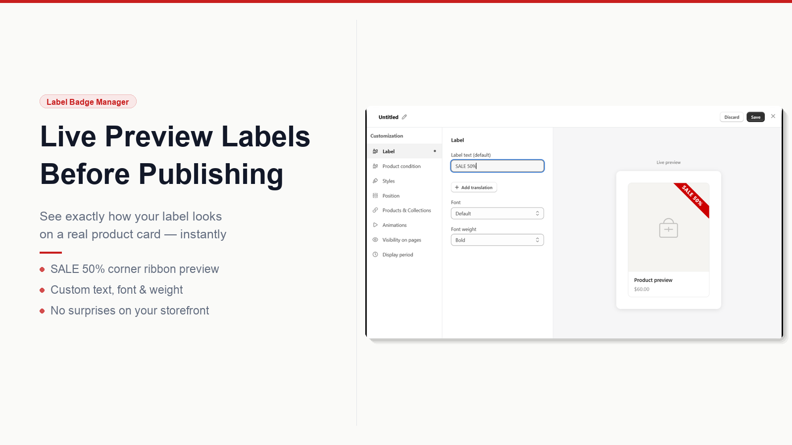 Live Preview (Labels) Before Publishing✨