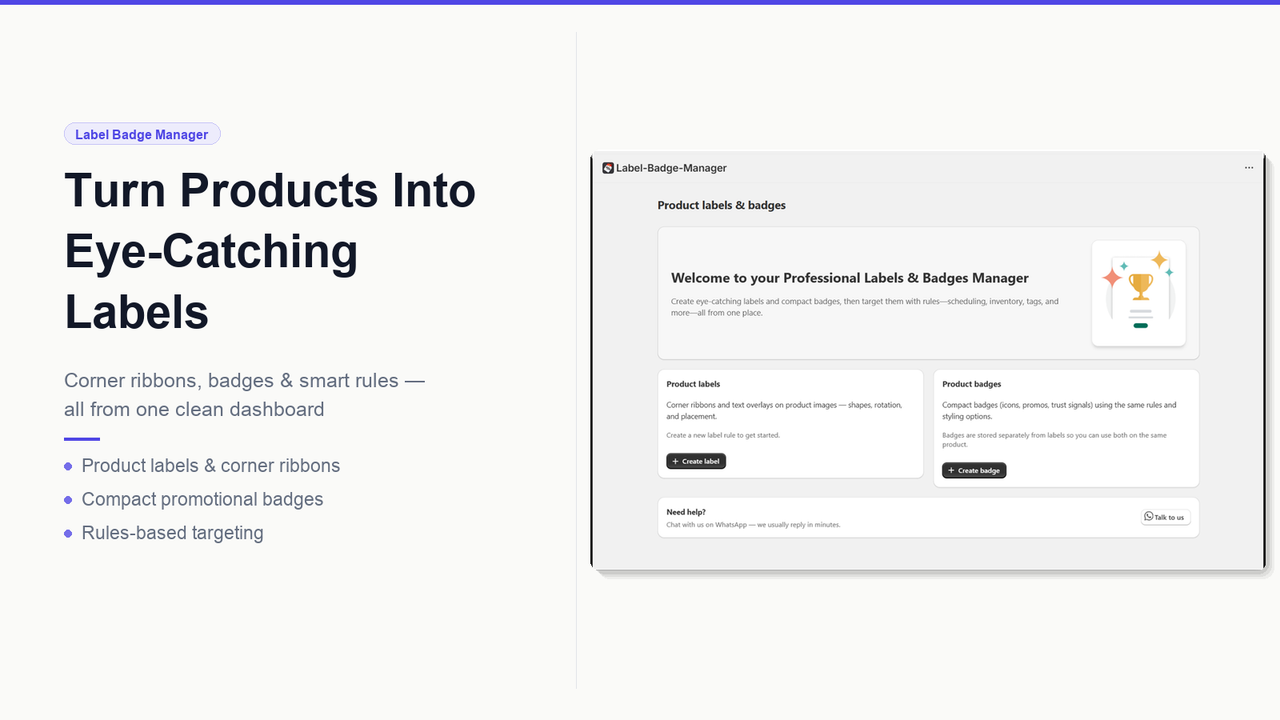 🏷️ Turn Your Product Cards Into Eye-Catching Labels & Badges