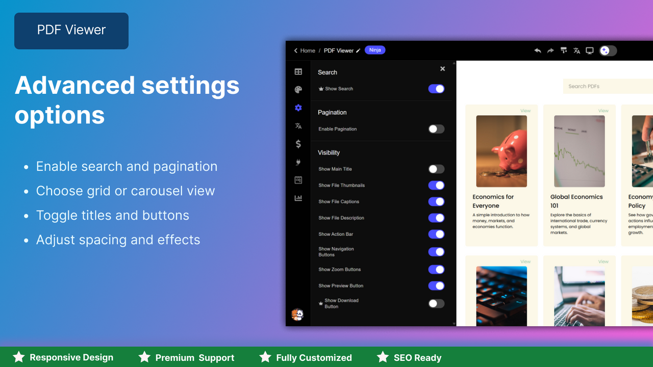 Advanced Settings options