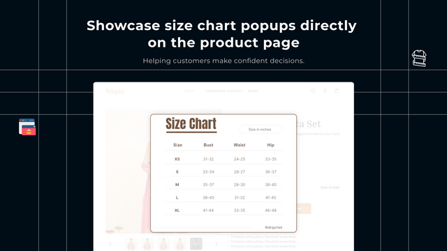 Add Size CHart with Ease