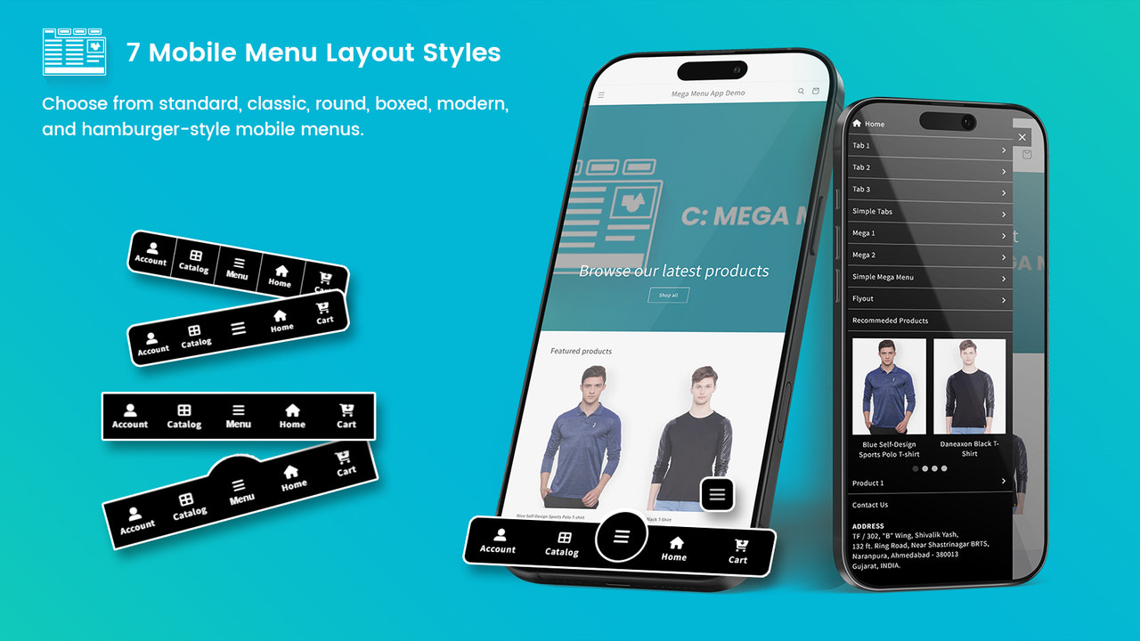7 mobile layout bottom bar