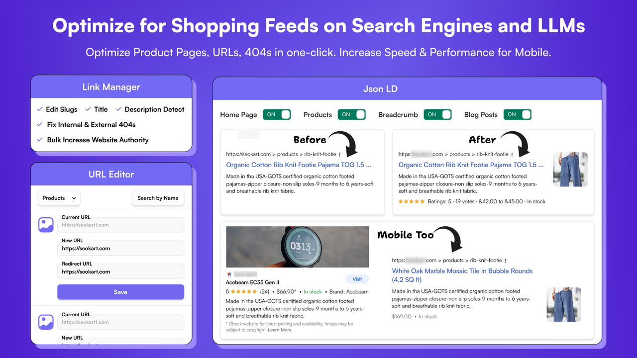 Optimize for Shopping Feeds on Search Engines and LLMs