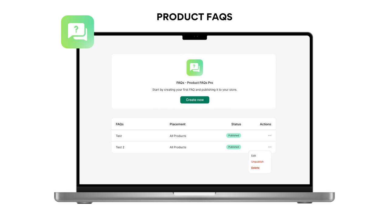 FAQs - Product FAQs Pro