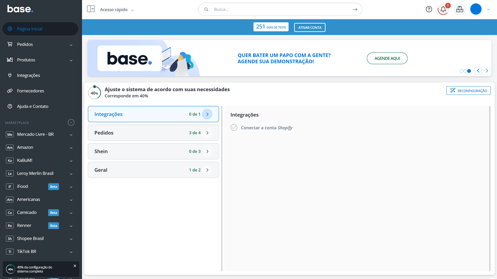 Base home page base.com Página Inicial