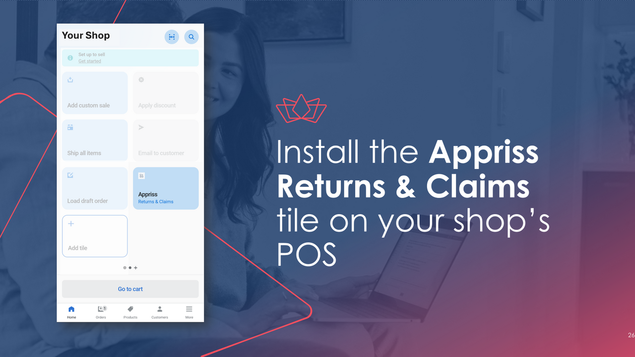 Install the Appriss Returns & Claims tile on your shop’s POS