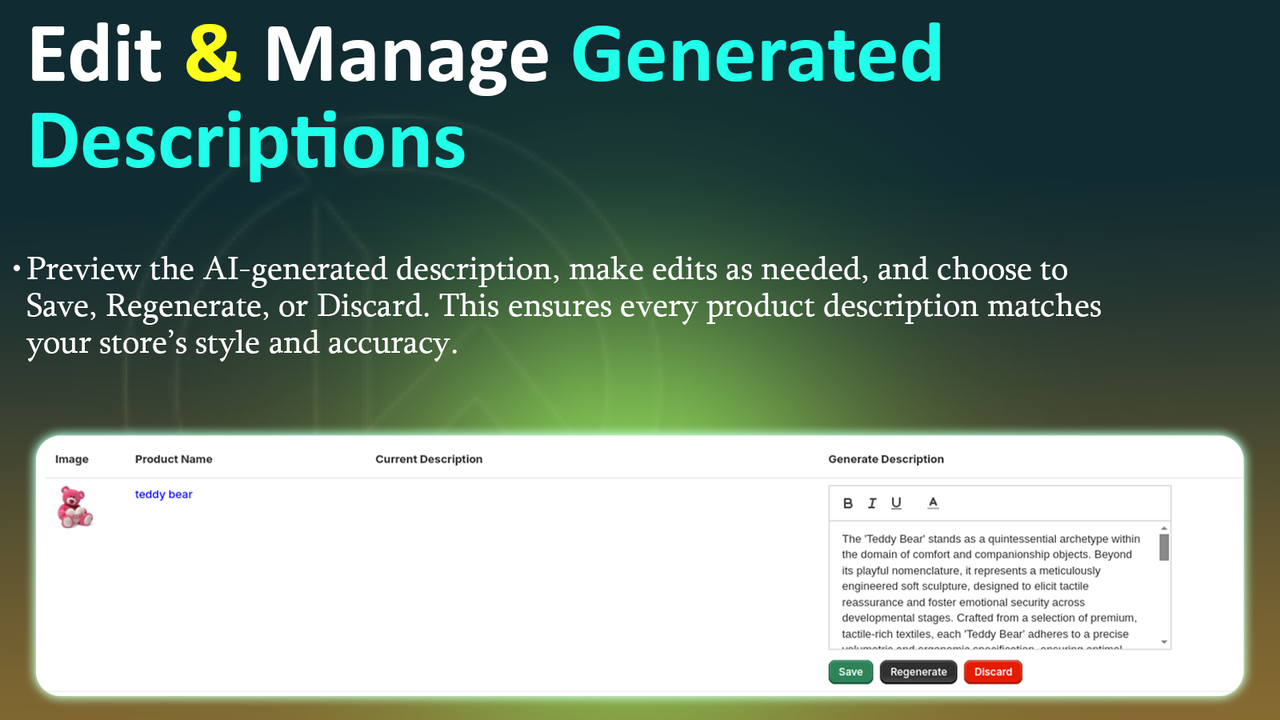 WBL - AI Product Desc Gemini