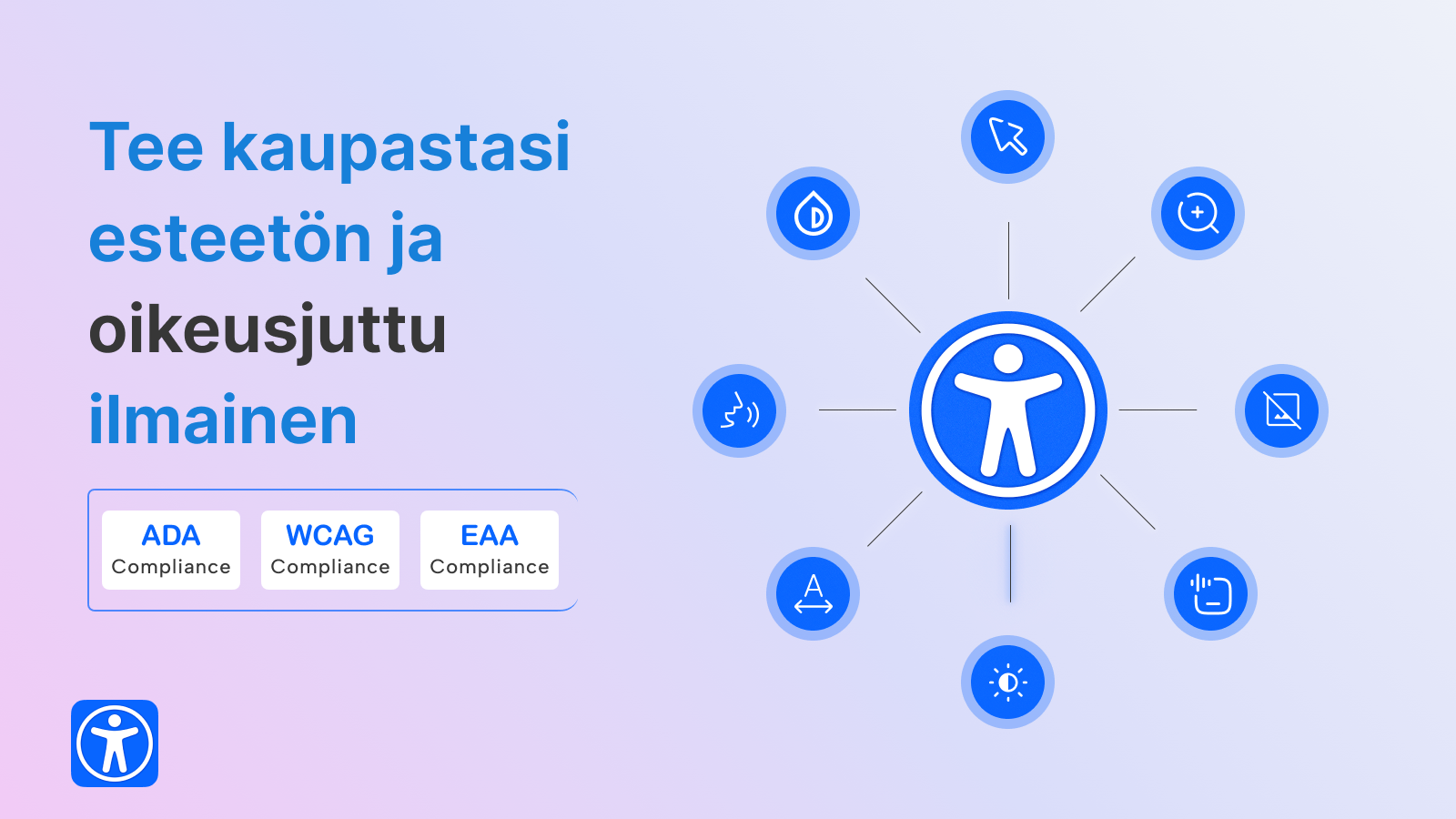 Webin saavutettavuus ja ADA- ja WCAG-yhteensopivuus Shopifylle