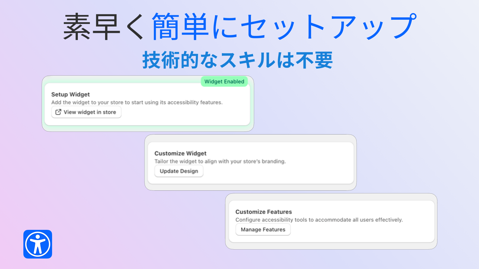 ワンクリック Isonomy ウェブ アクセシビリティ