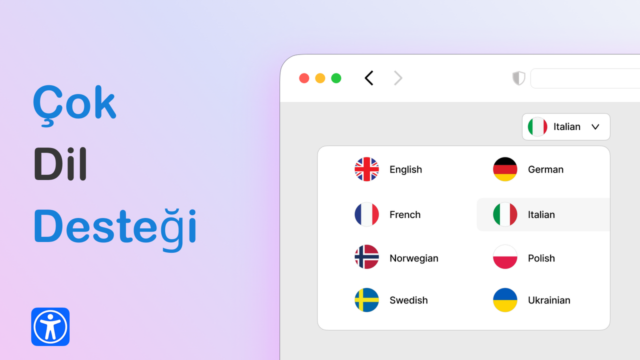 Shopify için Isonomy web erişilebilirliği