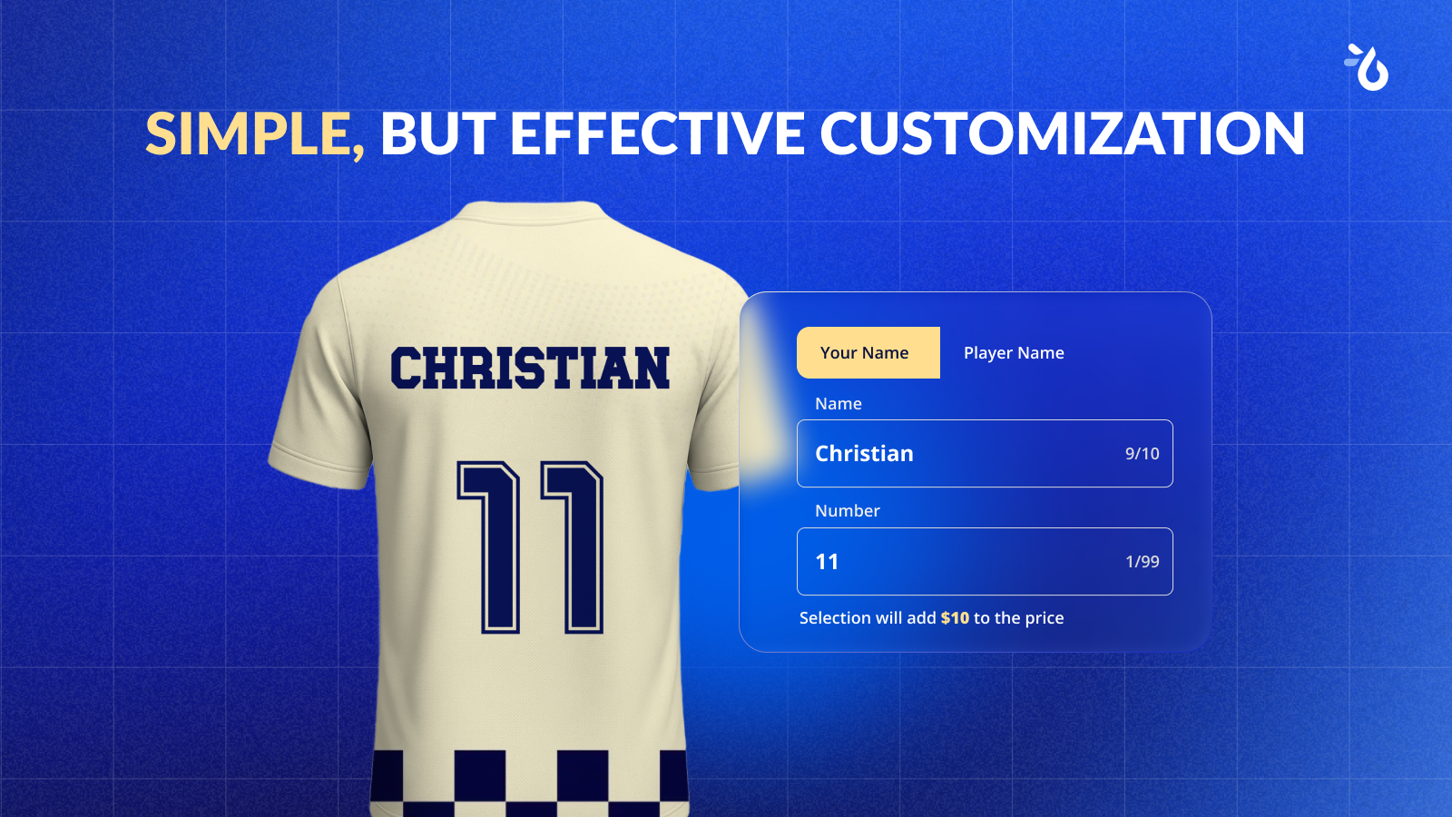 Simple jersey customization