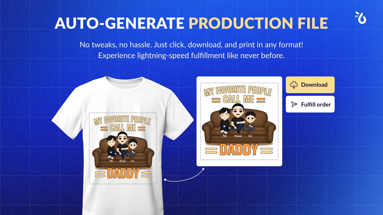Auto generate print ready file