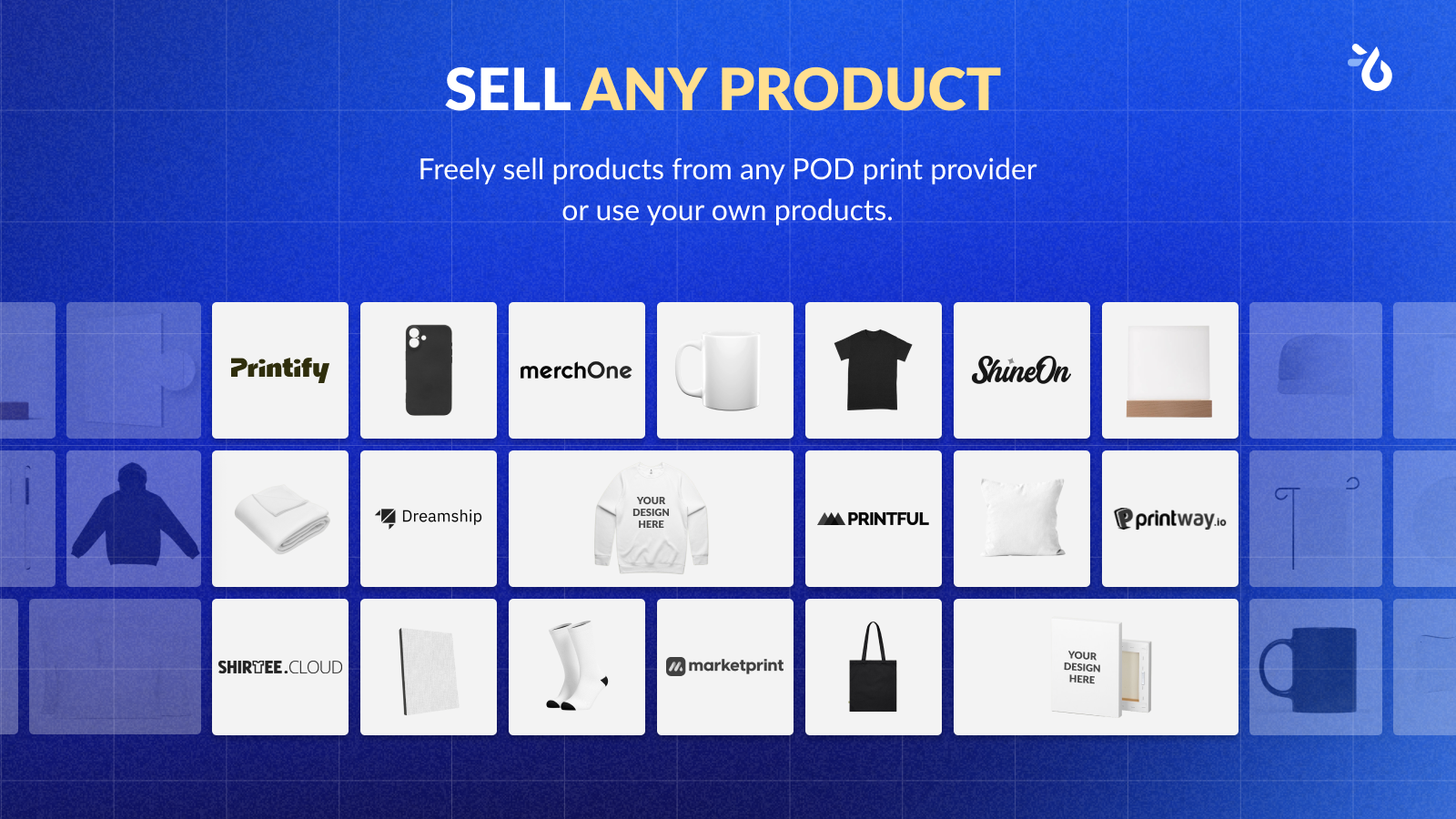 Sell any POD products