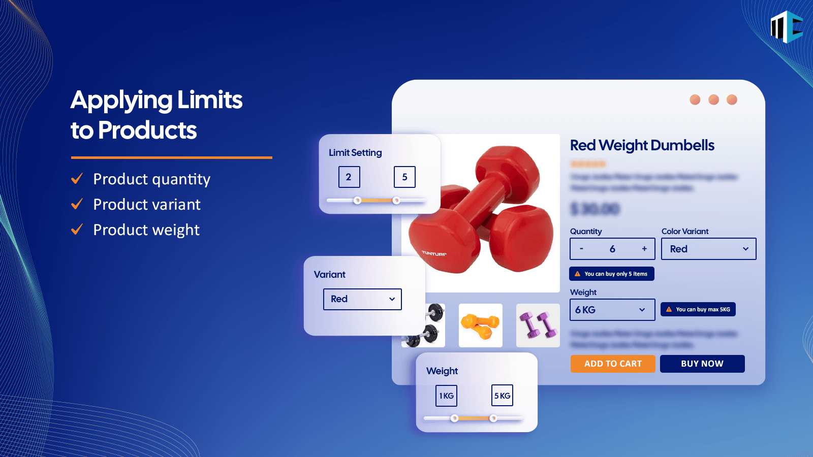 Order Limits for Products