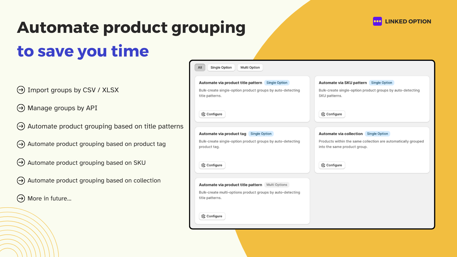 Produktgruppen per Regeln automatisieren