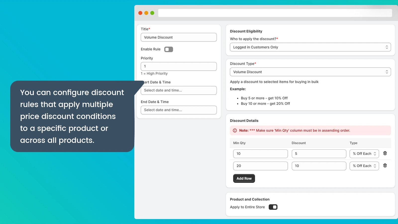Create Discount Rule