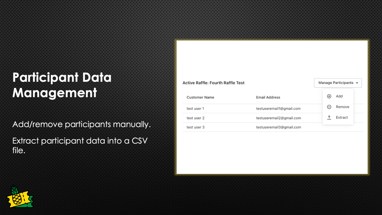 Participant Data Management