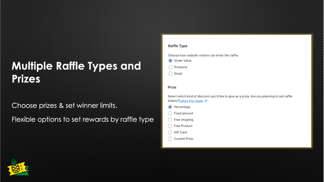 Multiple Raffle Types and Prizes
