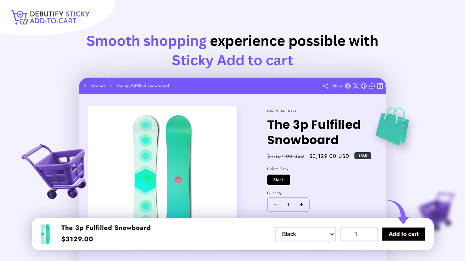 Always Visible Cart Button